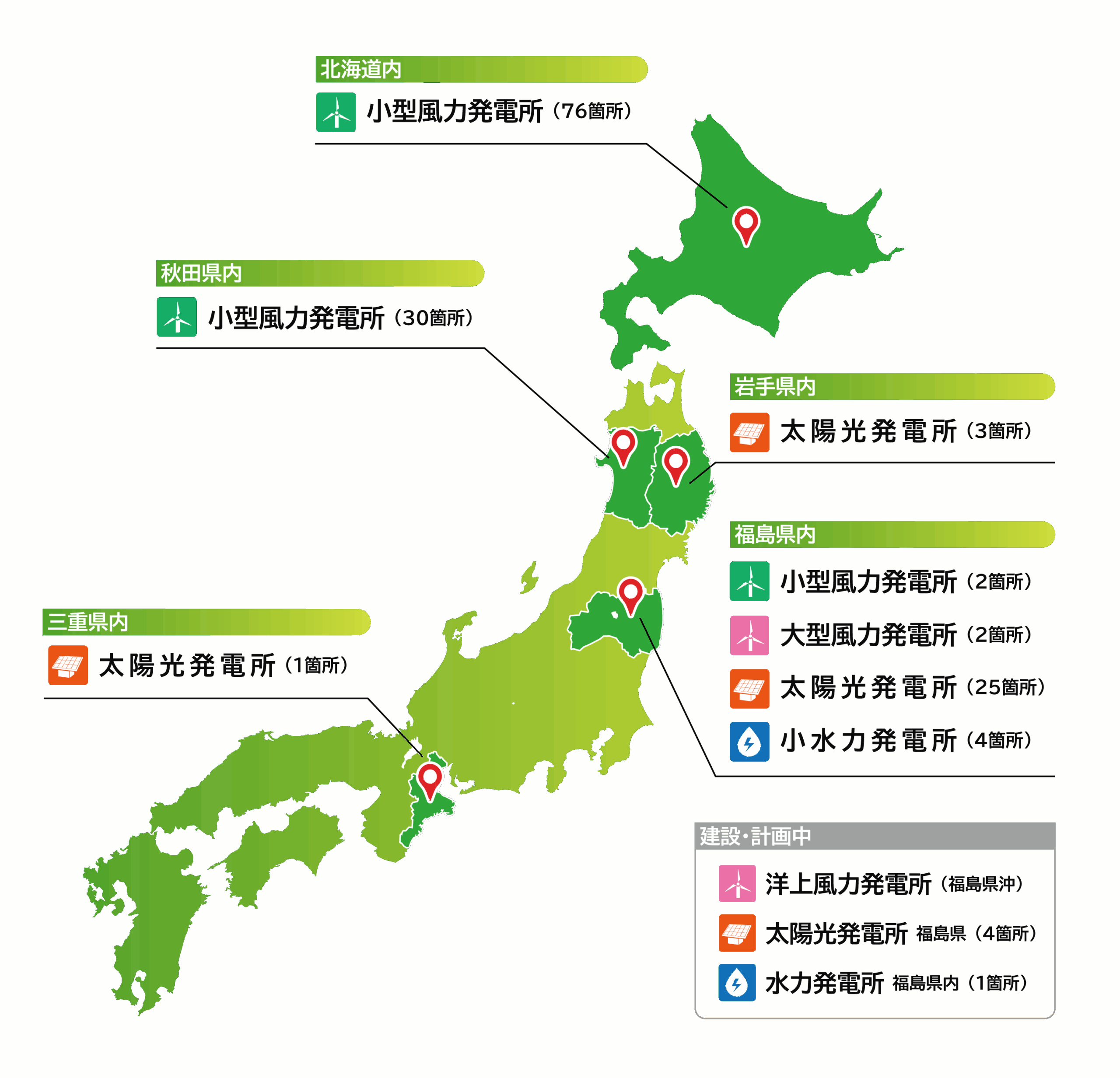 発電所マップ